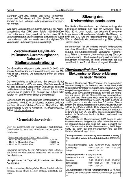 Ausgabe 08 - Verbandsgemeinde Arzfeld