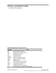 Auxiliary Systems Report Calculations - National Science Foundation