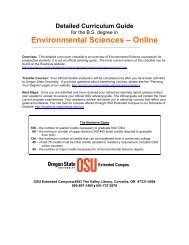 Online Degrees & Programs, Oregon State Ecampus