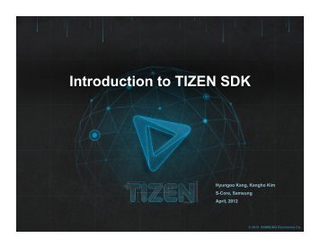 Introduction to TIZEN SDK