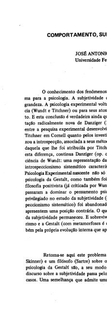 j *@ - Sociedade Brasileira de Psicologia