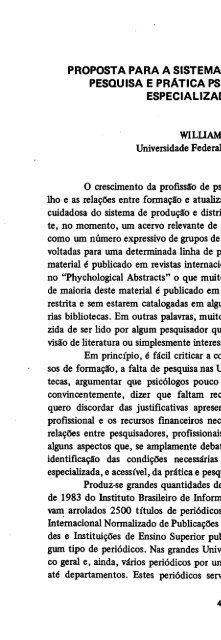 j *@ - Sociedade Brasileira de Psicologia