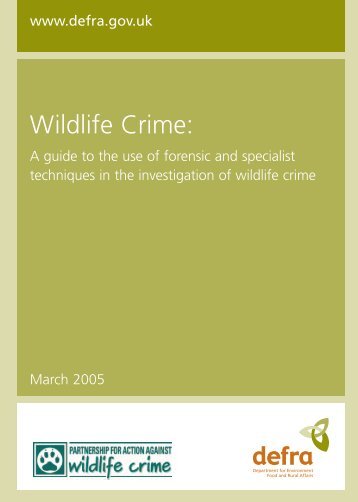Wildlife Crime: - TRACE Wildlife Forensics Network