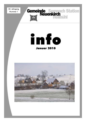 Info Januar 2010 - Gemeinde Neuenkirch