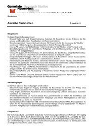 Amtliche Nachrichten - Gemeinde Neuenkirch