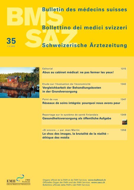 Bulletin des médecins suisses Bollettino dei medici svizzeri ...