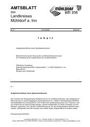 AMTSBLATT - Landkreis Mühldorf a. Inn