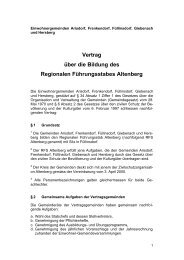 Vertrag über die Bildung des Regionalen ... - Gemeinde Füllinsdorf