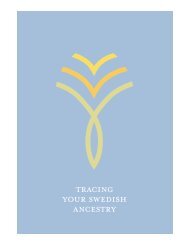 Tracing your Swedish ancestry (pdf) - Sweden.se