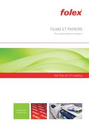 FILMS ET PAPIERS - Folex