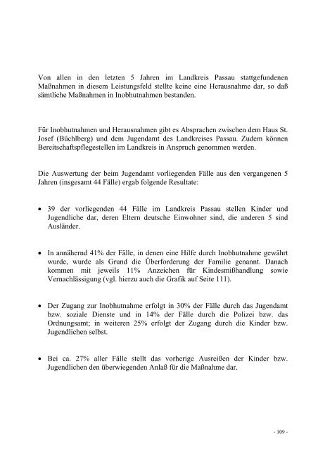 Jugendhilfeplan des Landkreises Passau ... - Landkreis Passau