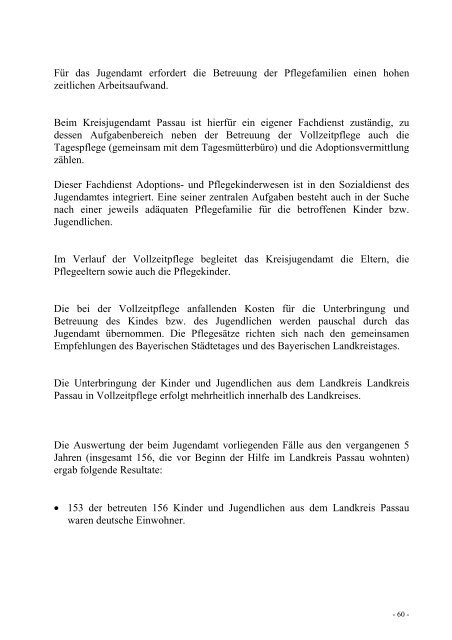 Jugendhilfeplan des Landkreises Passau ... - Landkreis Passau