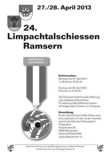 24. Limpachtalschiessen Ramsern