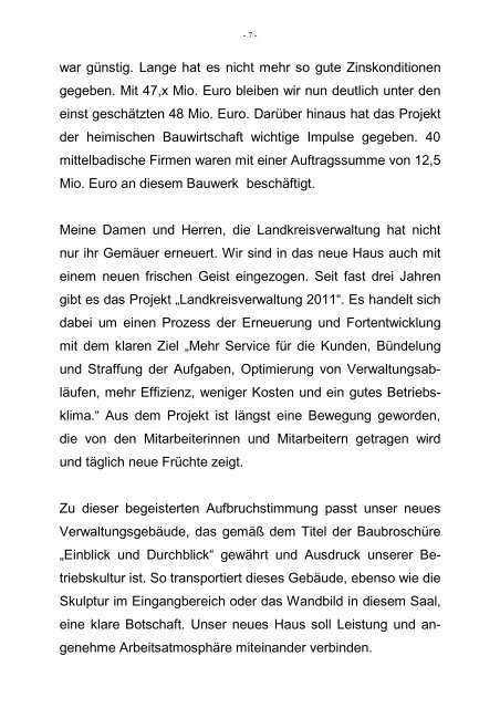 Einweihungsrede von Landrat Jürgen Bäuerle.pdf - Landkreis Rastatt