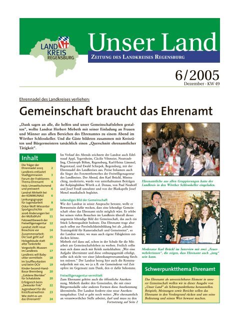 "Unser Land" 06/2005 - pdf-Ausgabe zum Download - Landkreis ...