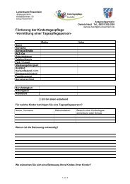 Fragebogen Eltern - Landkreis Rosenheim