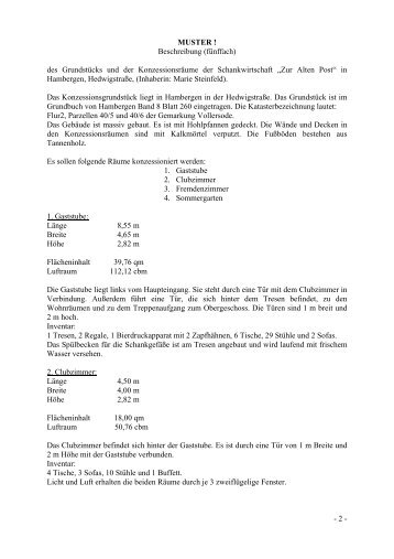 MUSTER ! Beschreibung (fünffach) - Landkreis Osterholz