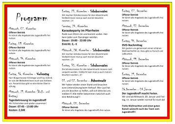 Programm - Landkreis Regensburg
