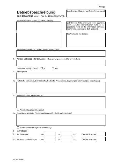 Betriebsbeschreibung - beim Landkreis Vechta