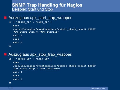 SNMP Trap Handling für Nagios