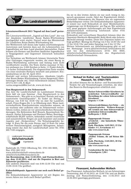 Mitteilungsblatt 24.01.2013 - Hausach