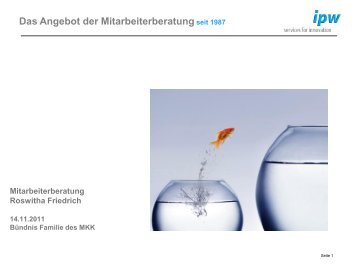 Die Mitarbeiter/Mitarbeiterinnen-Beratung - Mit Kind und Kegel