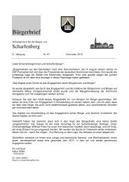 Bürgerbrief - Scharfenberg