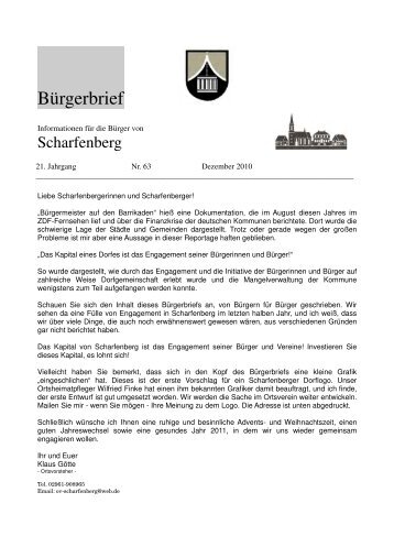 Bürgerbrief - Scharfenberg