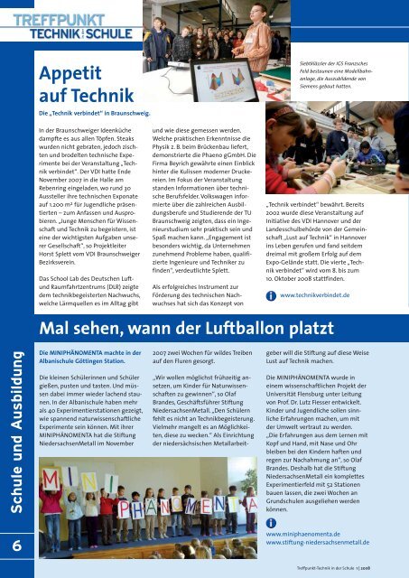 TTS 1 08 - Treffpunkt Technik in der Schule