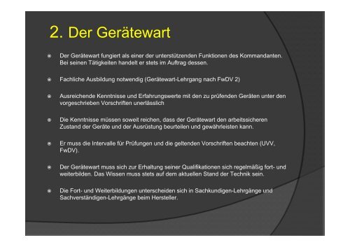 Referat „Geräteprüfung in der Feuerwehr“ - Landkreis Neuburg ...