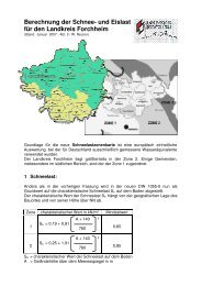 Schneelastzonen 2007 - Landkreis Forchheim