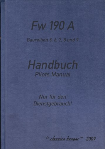 Fw190A Late Variants Handbook - Classics Hangar