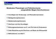 Molekulare Physiologie und Pathobiochemie ausgewählter Magen ...