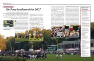 Ponys braucht das Land Landesponyturnier 2007 Die - Pferd+Sport