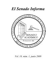 el senado informa vol. 18 - Inter de Aguadilla - Universidad ...