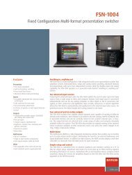 FSN-1004 brochure - Barco