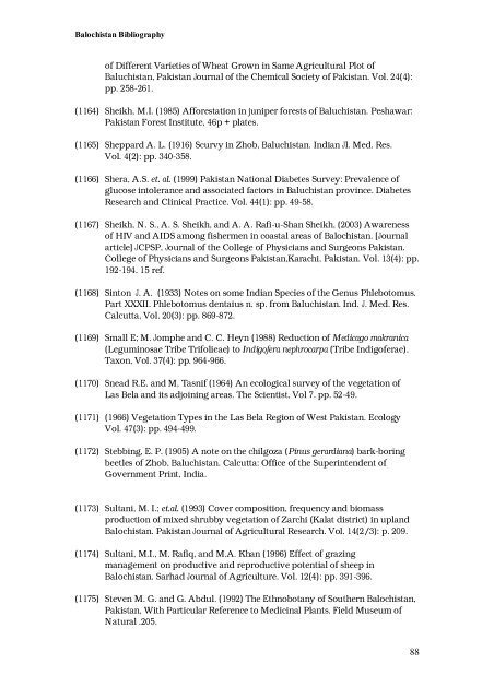 Balochistan Bibliography