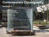 Contemporary Cryptography - eSECURITY Technologies Rolf ...
