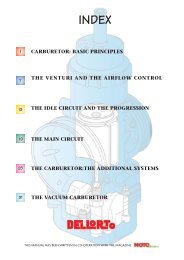 Carburateurs Dell'Orto - Guide technique