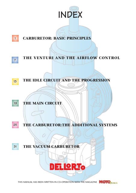 Carburateurs Dell'Orto - Guide technique