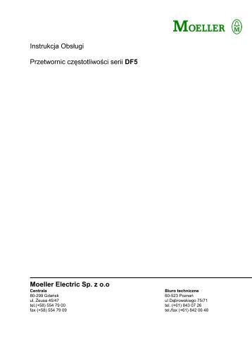 Instrukcja Obsługi Przetwornic częstotliwości serii DF5 Moeller ...