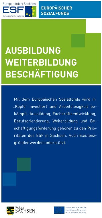 ESF Geförderte Projekte [ pdf , 2.3 MB ] - Strukturfonds in Sachsen