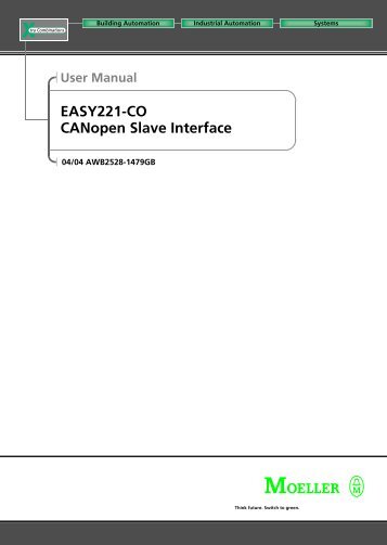EASY221-CO, CANopen-Slave-Anschaltung - Moeller