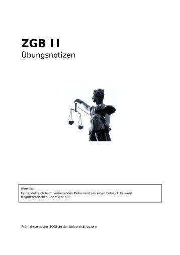 ZGB II - Studentische Organisationen Uni Luzern