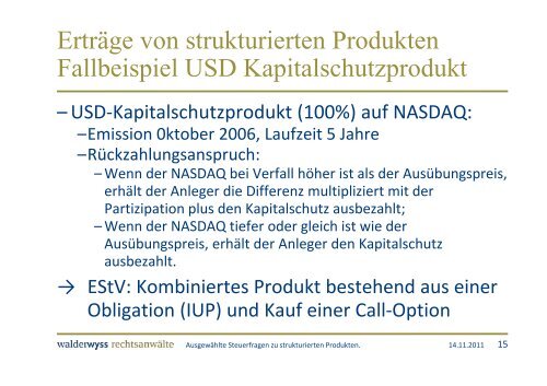 Präsentation - Schweizerischer Verband für Strukturierte Produkte ...