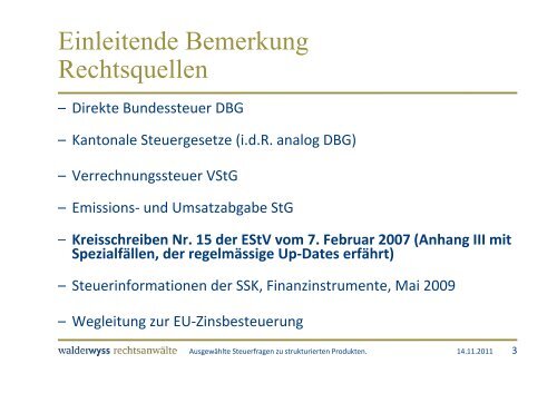 Präsentation - Schweizerischer Verband für Strukturierte Produkte ...