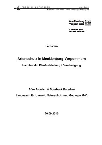 Artenschutz in Mecklenburg-Vorpommern - Landesamt für Umwelt ...