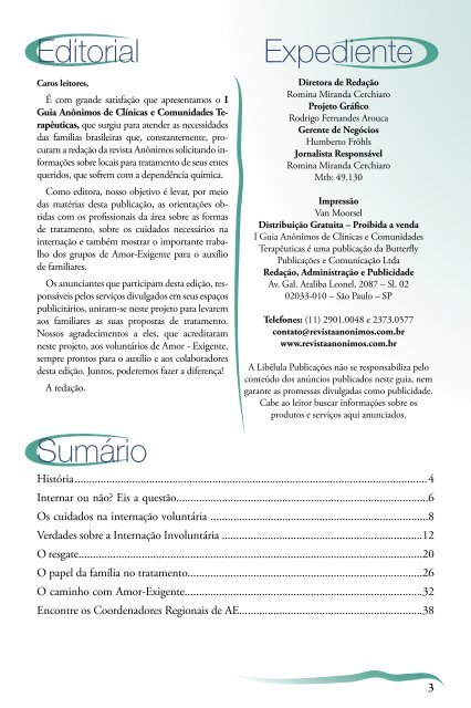 Dependência Química - Revista Anônimos