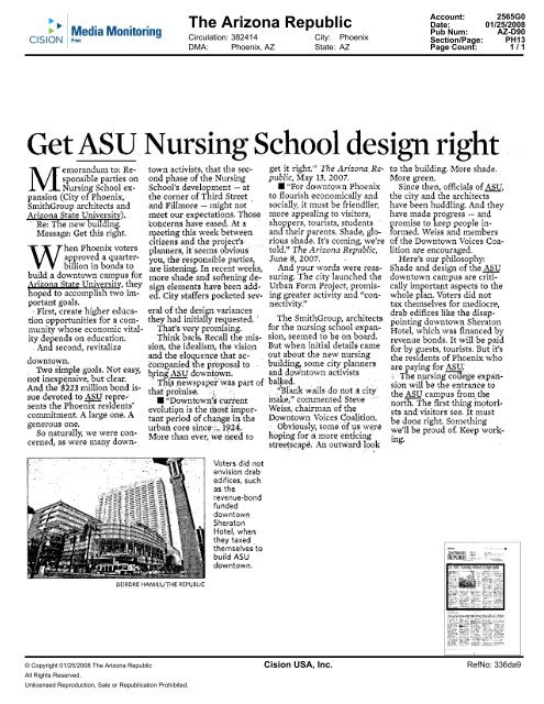 asu in the news 02-06-08 to - ASU News - Arizona State University