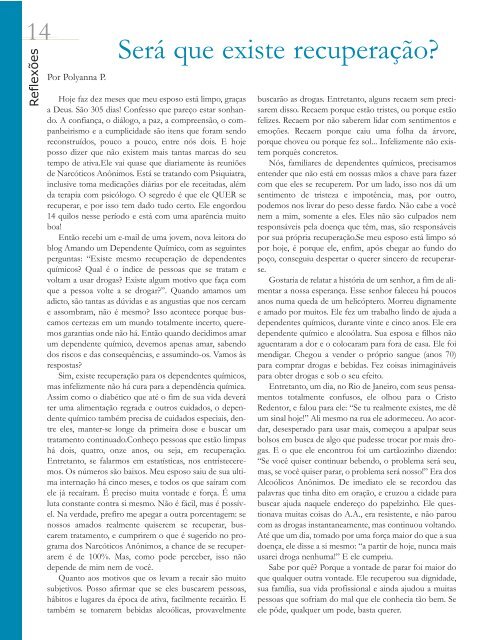 Edição Agosto de 2012 - Versão em PDF - Revista Anônimos